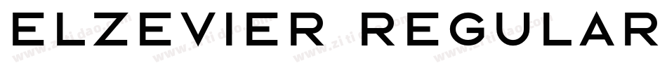 Elzevier Regular字体转换